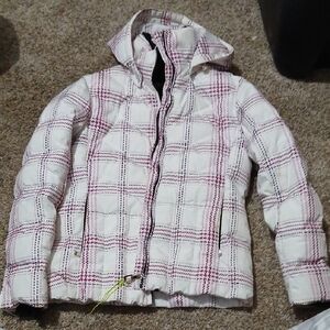 Plaid Puffer Jacket with Hood